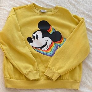 Yellow Mickey Mouse Sweatshirt